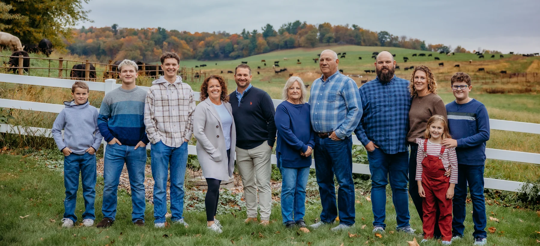 The Pelton family on the home place in south-central Wisconsin